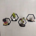 Hexagon Shape 3D Wooden Wall Shelf Wall Shelves For Home Decor Living Room For Kids Room And Girls Room And For Gift Items