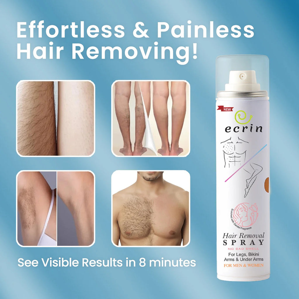New Ecrin Hair Removal Foaming Spray - Advance Formula with Refreshing Fragrance (200ml)