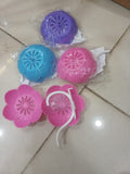 Wall Mounted Double Layer Lotus Flower Shaped Soap Holder Random Color