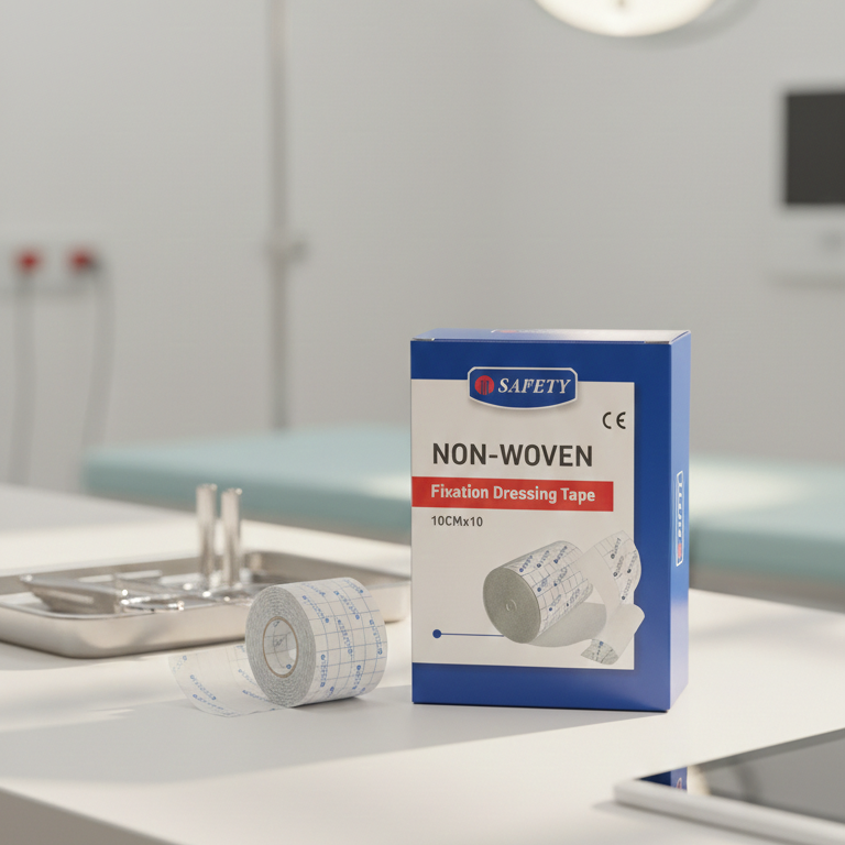 Safety Non-Woven Fixation Dressing Tape – Soft, Breathable Medical Adhesive Tape for Wound Care, Bandage Fixing & Skin-Friendly Protection