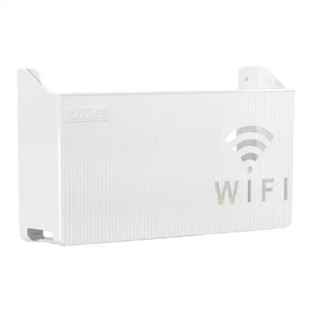 Router Storage Box Wall Mounted Plastic Cable Power Bracket Box Home Decoration Wireless Router Wifi Decoration Set Top Box Rack Random Color