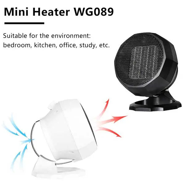 Miniature Heater Model Wg 089 Flexible 1800W Portable Electric Heater Fan Winter Warm Hot Fan Home Office Winter Warmerrandom Color