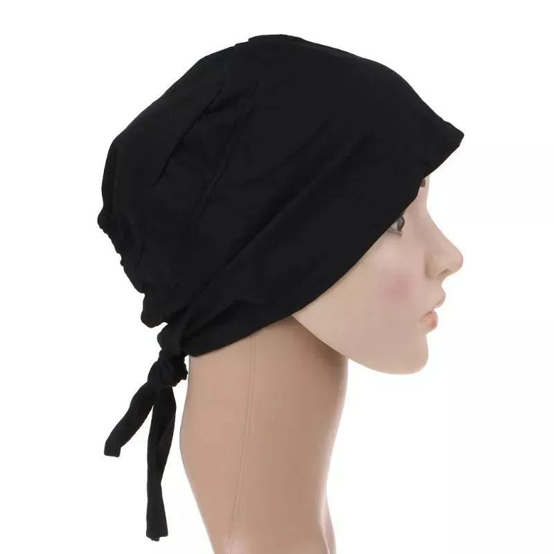 Pack Of 2 Inner Hijab Cap Muslim Inner Hijab Cap Muslim Women Plain Hat Islamic Inner Caps Head Wear Under Scarf Hijab