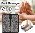 Pack Of 2 Ems Butterfly Portable Neck Massager Rechargeable And Ms Foot Massager Pad Improve Blood Circulation
