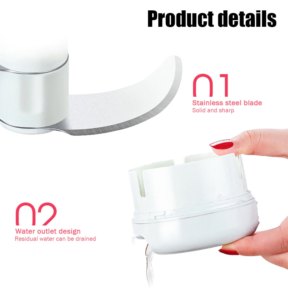 Pack Of 2 Combo Deal Garlic Tool Mini Chopper Grinding Crusher Chopper Kitchen Gadget