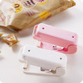 Portable Mini Sealer Home Heat Bag Plastic Food Snacks Bag Sealing Machine Food Packaging Kitchen Storage Bag Clips Random Color 775523