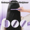 2 In 1 Hair Styling Brush Straightener Curler Comb Random Color 2334428