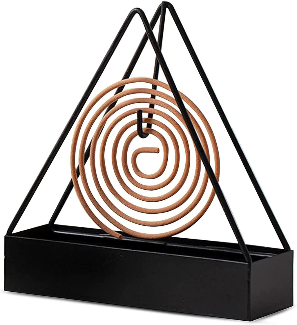 Mosquito Coil Holder, Iron Mosquito Coil Holder In Triangle Shape - Durable Stand Designed For Safe Placement Of Mosquito Coils (Random Color)