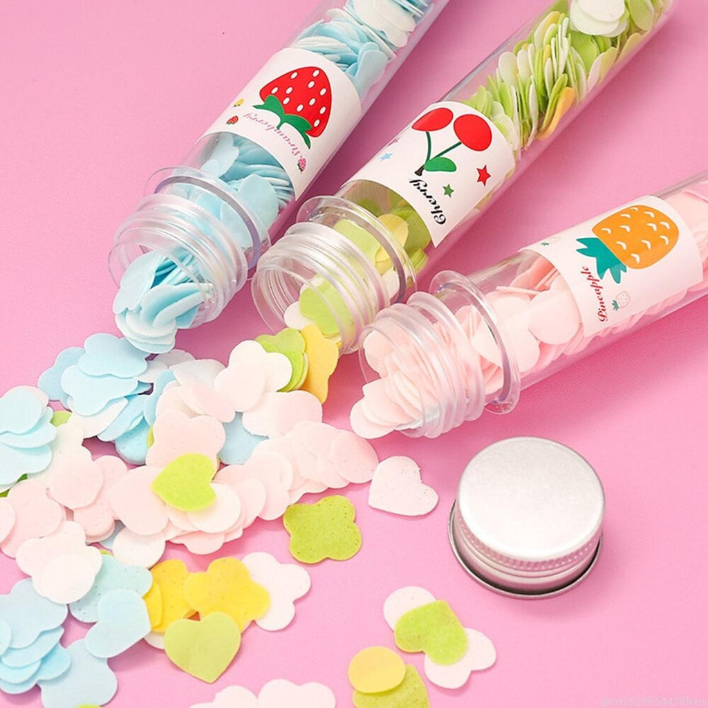 Portable Mini Paper Soap Sheets in Test Tube Bottle – Travel-Friendly Disposable Handwash Sheets for Kids & Adults | Pocket Soap Flakes for School, Office, Outdoor, Camping & Travel