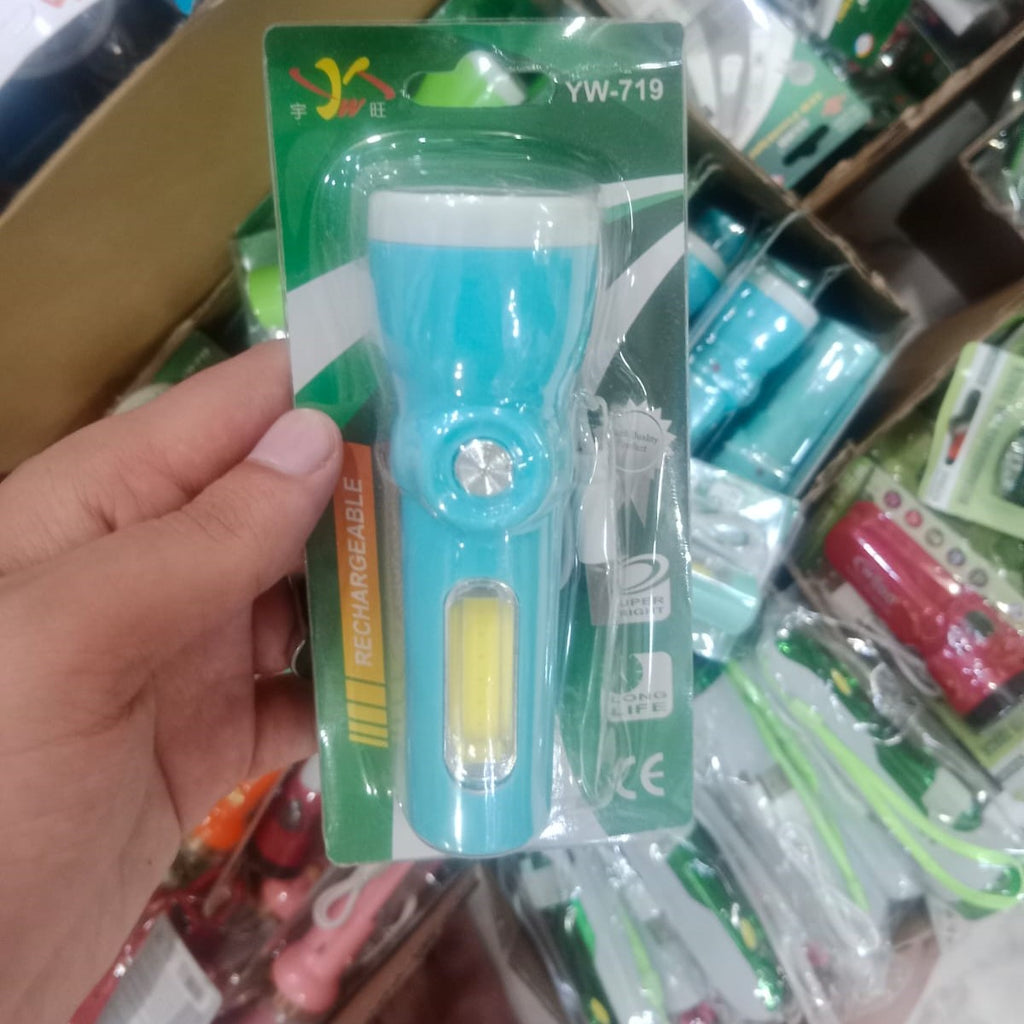 Yuewang YW-719 Rechargeable LED - Lighting Product Designed For Illumination And Daily Lighting Routine (Random Color)