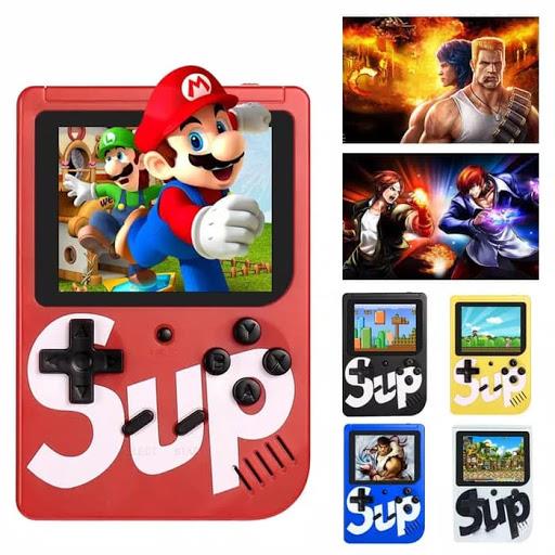 SUP Player Game Console | 400 in 1 Handheld Retro | 3" LCD Screen | Rechargeable Battery | TV Compatible  (Random Colour)