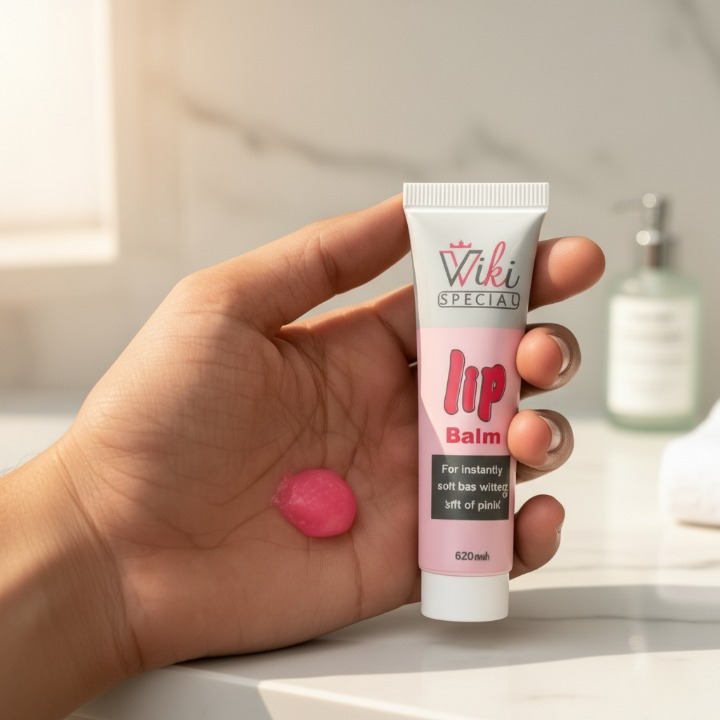 Wiki Pink Color Lip Balm – Moisturizing, Natural Tint, Smooth & Hydrating Formula for Soft Lips – Everyday Lip Care (20ml)