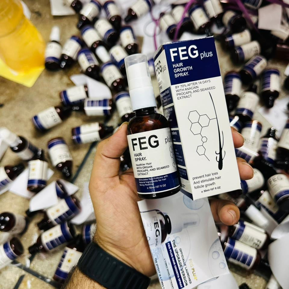 FEG Plus Hair Growth Spray Stimulate Follicles Reduce Hair Fall And Encourage Thicker Healthier Hair - 50ML