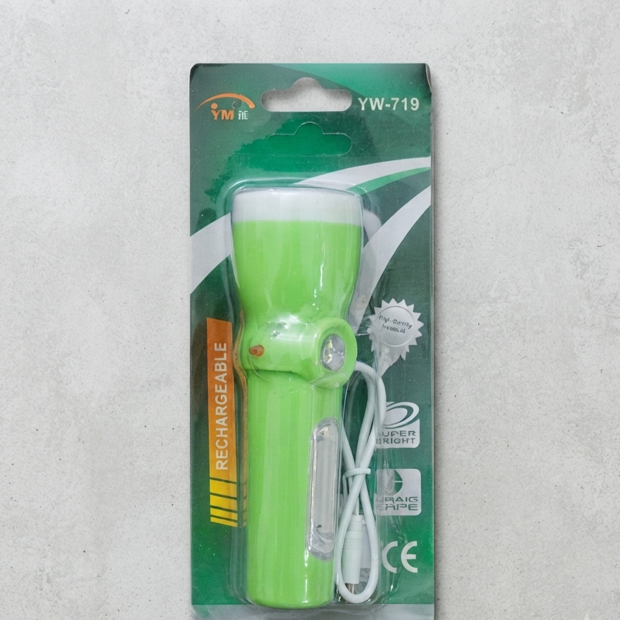 Yuewang YW-719 Rechargeable LED - Lighting Product Designed For Illumination And Daily Lighting Routine (Random Color)