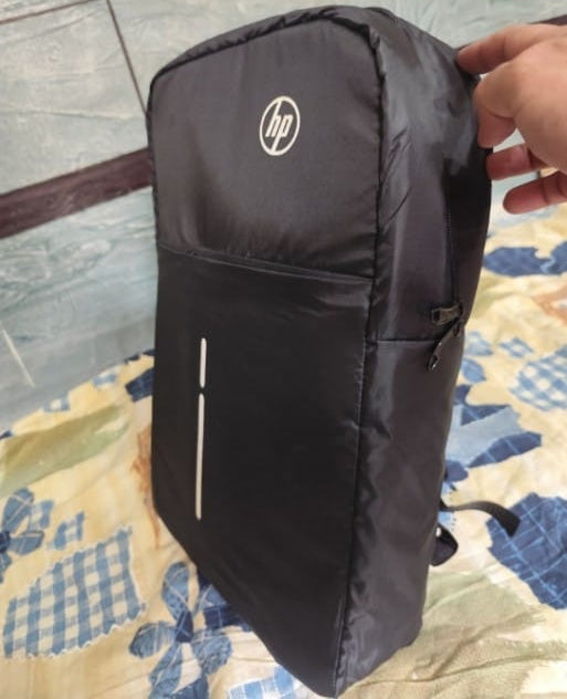 HP Lightweight Water Resistant Laptop Backpack Black Durable Quality Reliable Utility Comfortable Carry Stylish Design