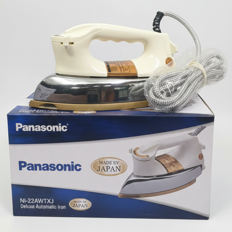 Panasonic Style Deluxe Automatic Electric Iron – Heavy Weight | Non-Stick Soleplate