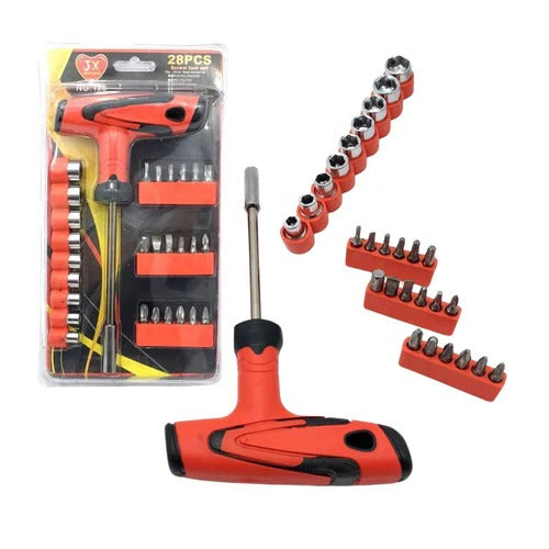28‑Pcs Screw Tool Set | High‑Quality Screwdrivers & Bits | Durable Repair & Assembly Kit