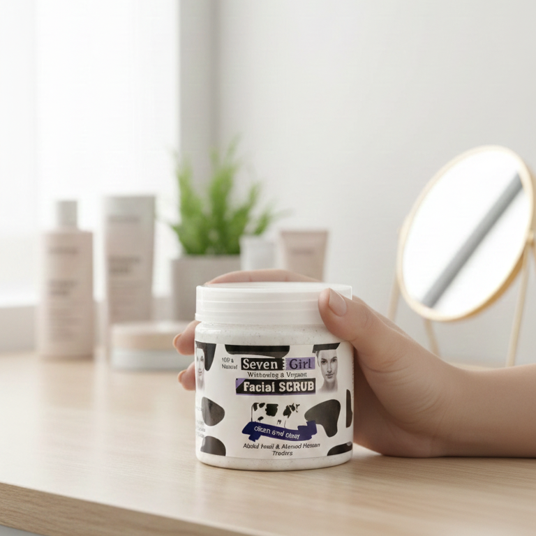 Seven Girl Whitening & Facial Scrub – Big Size, Made in UK