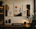 Set of 3 Premium Wall Art Photo Tiles – Home Decor Accessory Designed For Interior Styling - Size: 8x11