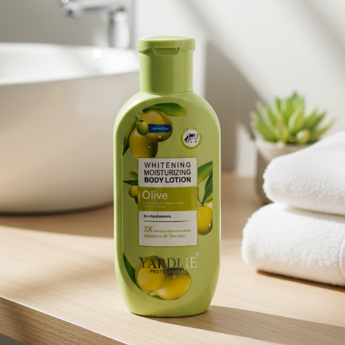 Yardlie Professional Olive Whitening Moisturizing Body Lotion Smooth Application For Skincare - 200ML