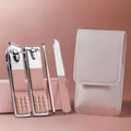 4 In 1 Professional Manicure Set Stainless Steel Nail Care Kit With Nail Clippers Nail File Amp Dead Skin Fork Random Color