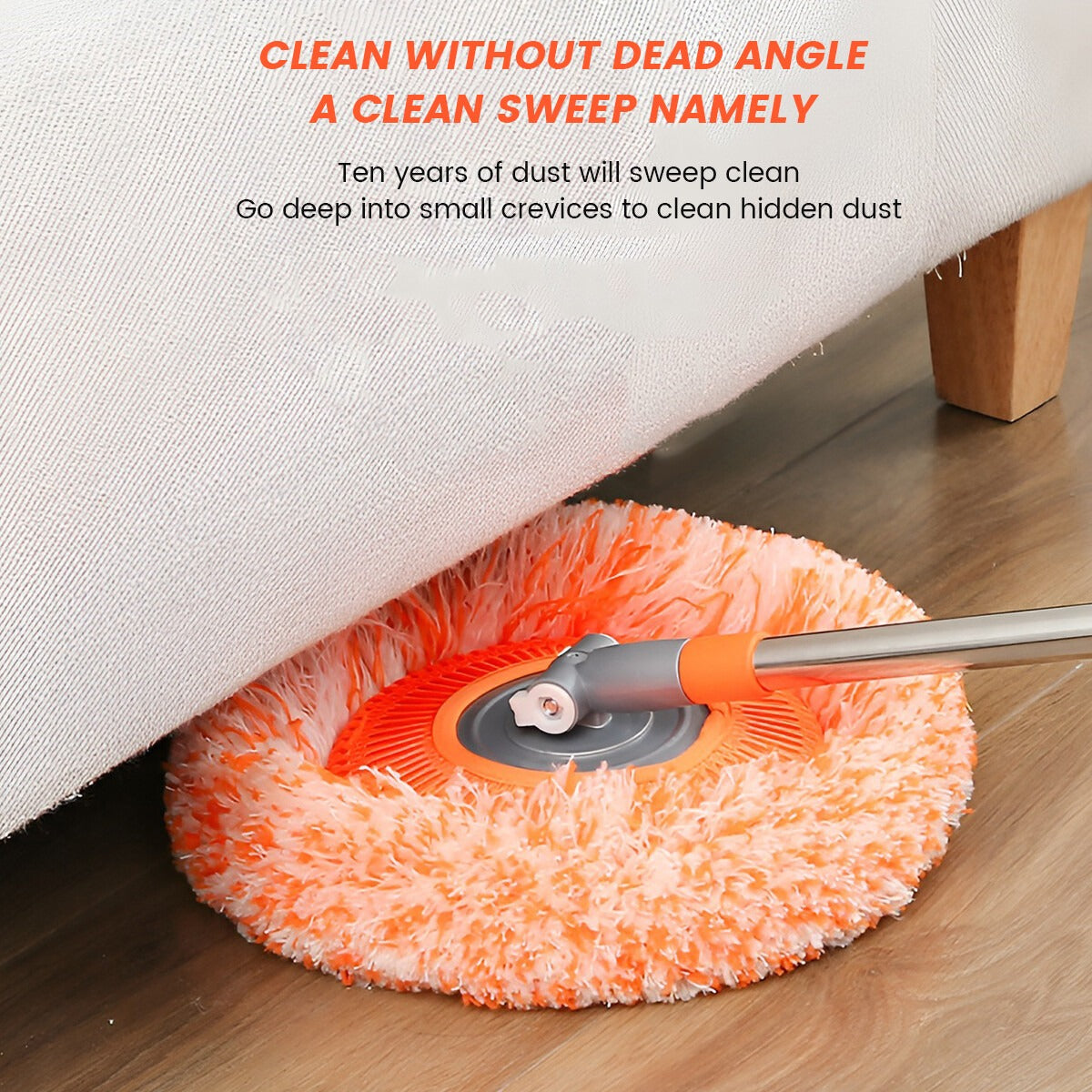 360° Rotating Microfiber Mop | Extendable Handle Telescopic Floor Cleaning Mop | Sunflower Round Mop For Home, Office And Car Screen