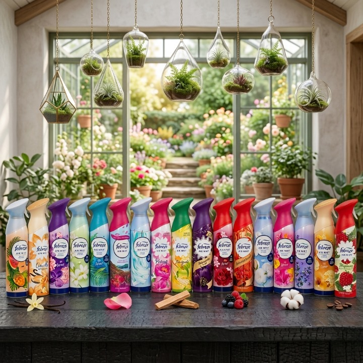 Febreze Air Freshener / Air Mist – 48 Hr Long Lasting Fragrance Spray (Random Color)