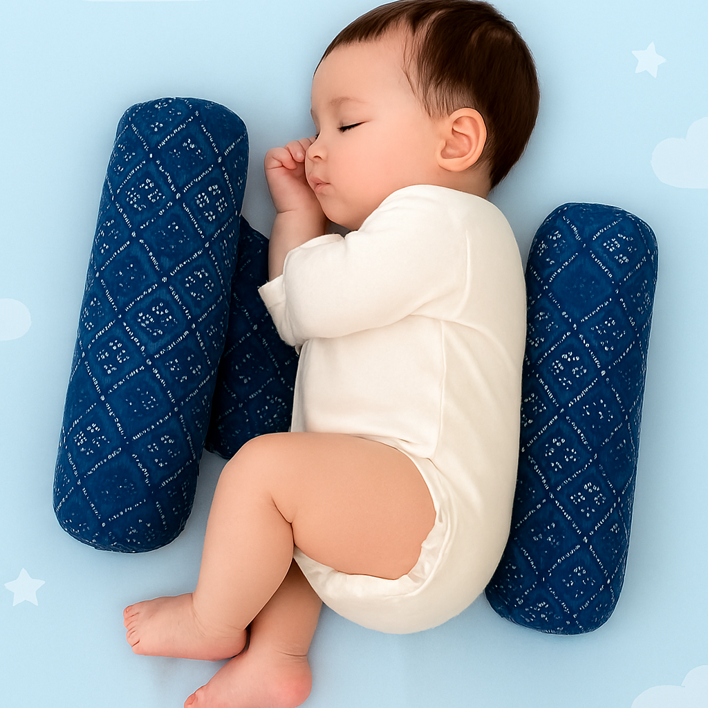 Baby Sleeping Comfort Pillow – Soft Support Pillow For Infants – Ergonomic Shape For Head, Neck And Back – Breathable And Washable Fabric