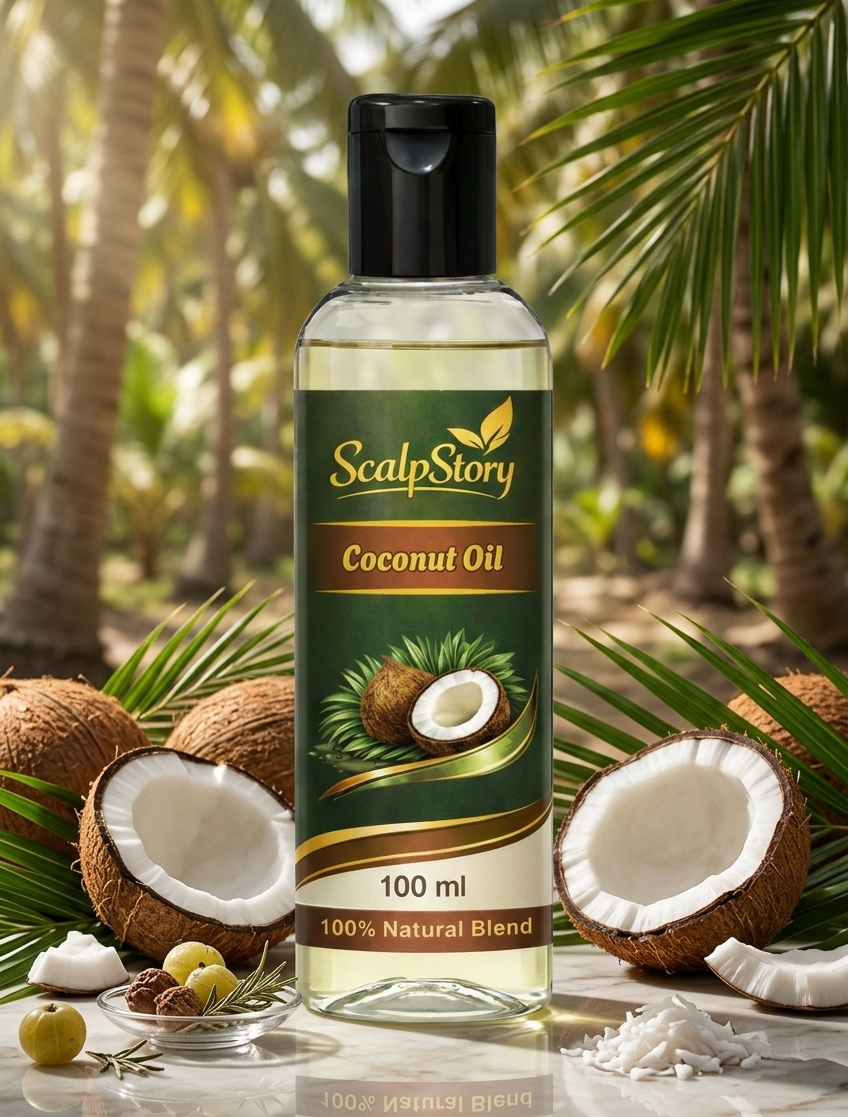 Coconut Hair Oil | Pure Natural Oil | Deep Hair Nourishment | Smooth, Shiny & Healthy Hair | 100ml