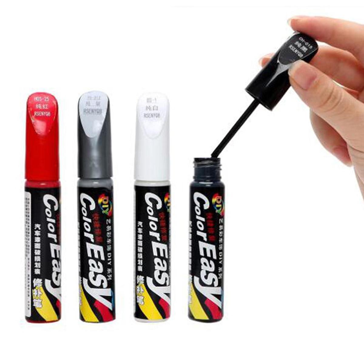 1 Pc Car Scratch Repair Pen, Deep Erase and Fill Scratches with Easy & Quick Paint Automotive Pen for Cars, Vehicles (Random Color) - Black
