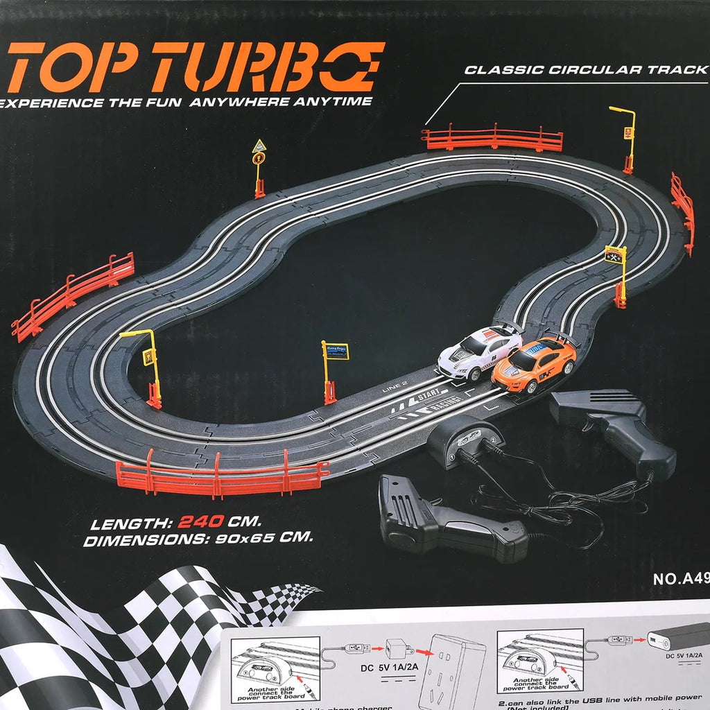 Soba Top Turbo: Professional 1:43 Scale High-Speed Slot Car Racing Championship Set