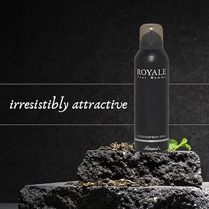 Rasasi Deo Royale Black Colour 200 Ml Original