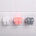 Mop And Broom Self Adhesive Holder Wall Mount Magic Hanger Organizer Cleaning Tools Storage Mop Rack Random Color 2