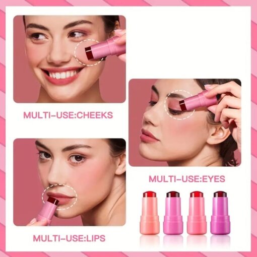Pack Of 4 Pcs Romantic May Jelly Tint Blush Stick 2