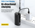 Aspor A351 2In1 Iphone Amp Type C Flexible Portable Mini 5000Mah Power Bank