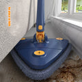 Extendable Triangle Mop 360 Twist Squeeze Window Glass Toilet Bathroom Floor Household Cleaning Ceiling Dusting Random Color