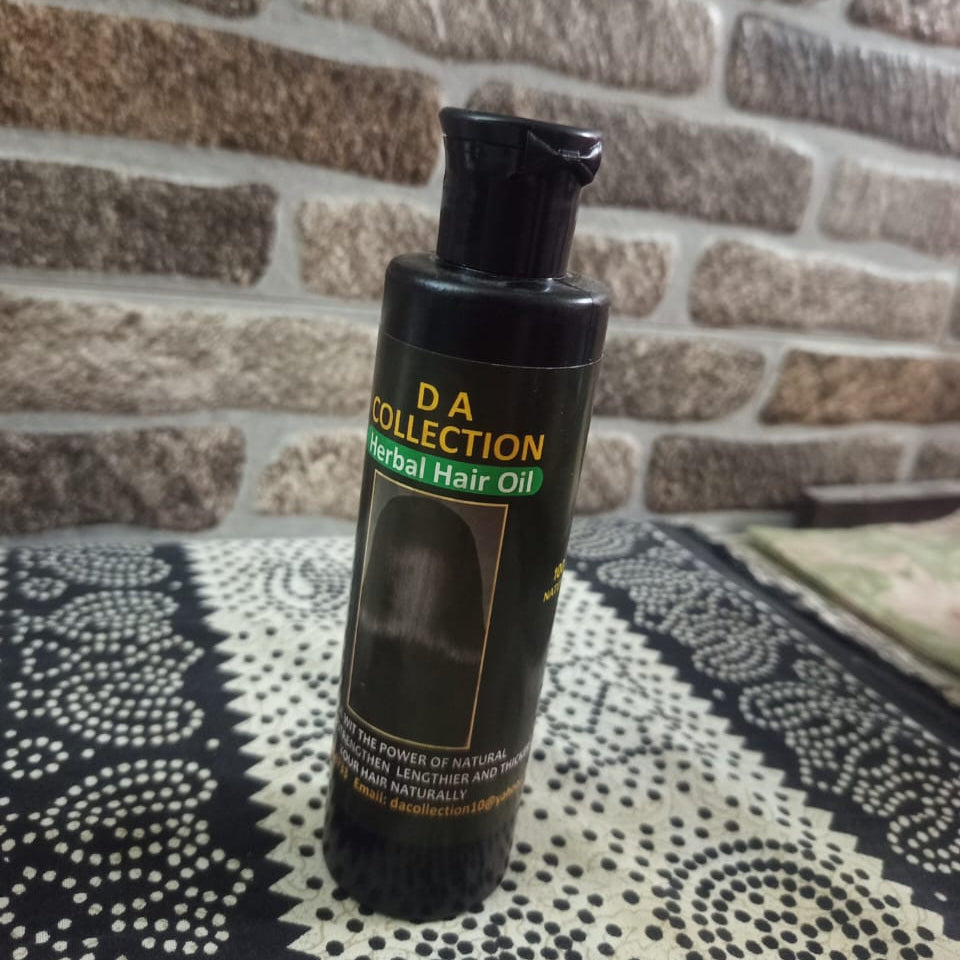 Herbal Hair Oil Natural Blend Of Oils And Herbs Nourishes Scalp Reduces Dandruff Strengthens Roots And Adds Shine - 200ml