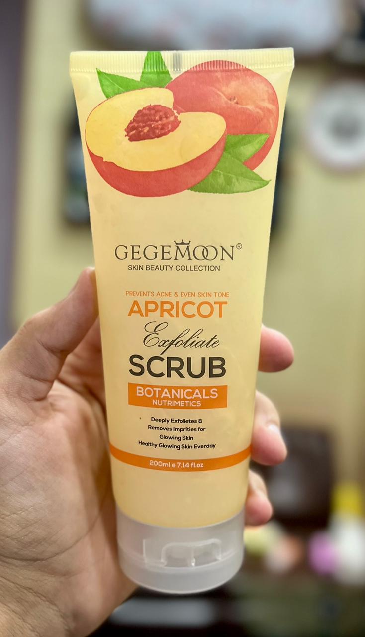 Gegemoon New Fruity Exfoliation Scrub – Deep Cleansing & Brightening Body Scrub (200ml) - Apricot