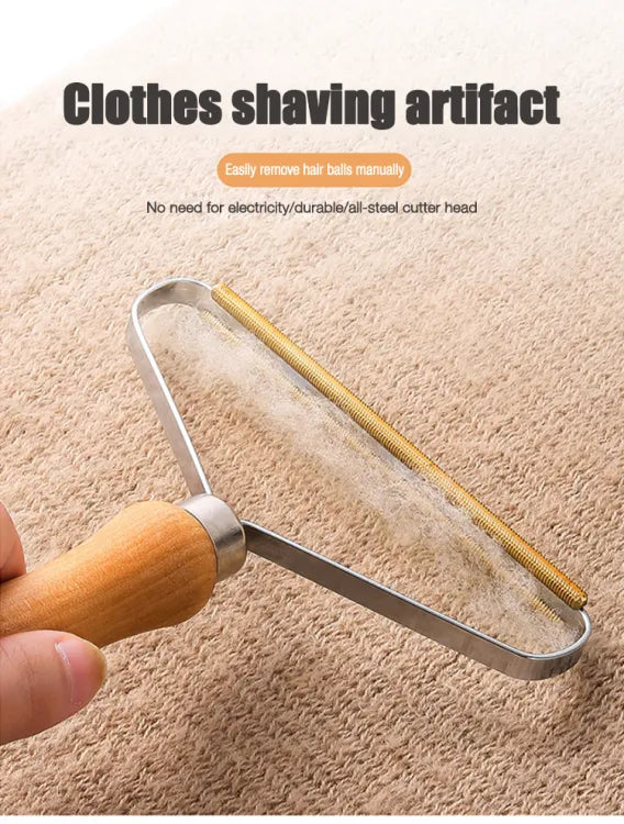 Portable Manual Hair Remover Coat Roller Hair Remover Double Sided Shaving Knife Pet Hair Cleaning Brush Sofa Shaving Ball Too