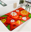 3D Visual Anti Slip Absorbent Mat Bath Mat Rug Quick Dry Super Absorbent Non Slip Thin Bathroom Rugs Fit Under Door Random Color