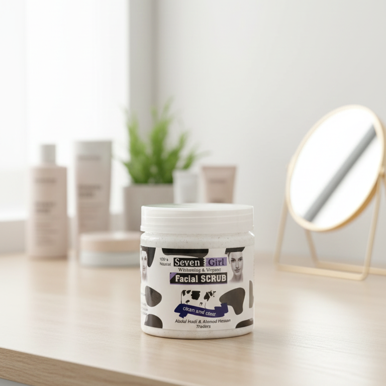 Seven Girl Whitening & Facial Scrub – Big Size, Made in UK