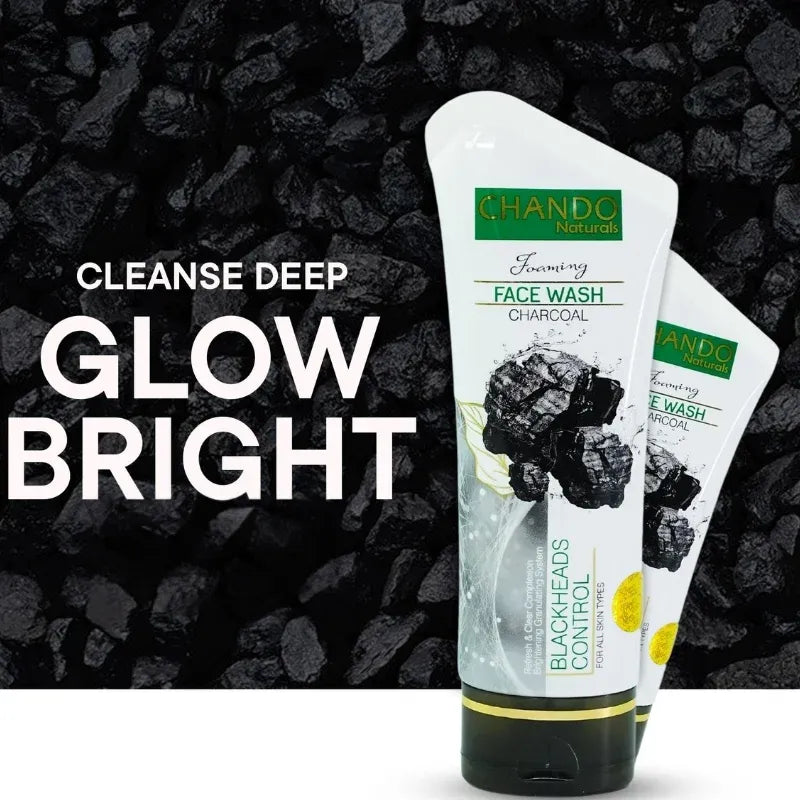 CHANDO Naturals Foaming Face Wash Charcoal – Deep Cleansing & Blackhead Control