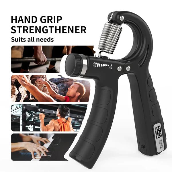 Adjustable Exerciser Hand Gripper With Counter Strengthener Adjustable Resistance Wrist Strengthener Forearm Gripper Hand Workout (Random Color)