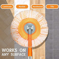 Extendable Telescopic Mop With Detachable Microfiber Cloth Head Durable Lightweight Adjustable Practical Choice For Efficient Home And Office Cleaning