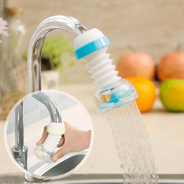 Kitchen Shower Splash Fan Faucet Water Saving Filter Shower Water Rotating Spray Regulator Tap Water Filter Valve For Kitchen Tap Nozzle Extended Filter Water Saving Device Accessories Each 2