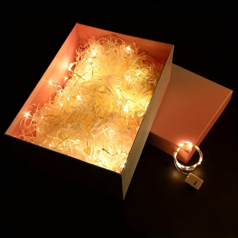 Fairy String Lights Three Speed Modes Powered Mini Firefly Lights With Warm Yellow Glow Perfect For Bedroom Home Garden Weddings ( 200cm/ 78.74inch)