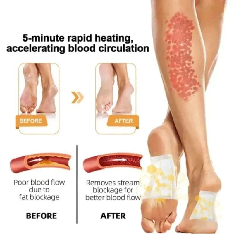 10 Pcs Bee Venom Detoxing Foot Patch - Natural Herbal Cleansing Adhesive Pads For Foot Care Wellness Relaxation And Revitalization Support