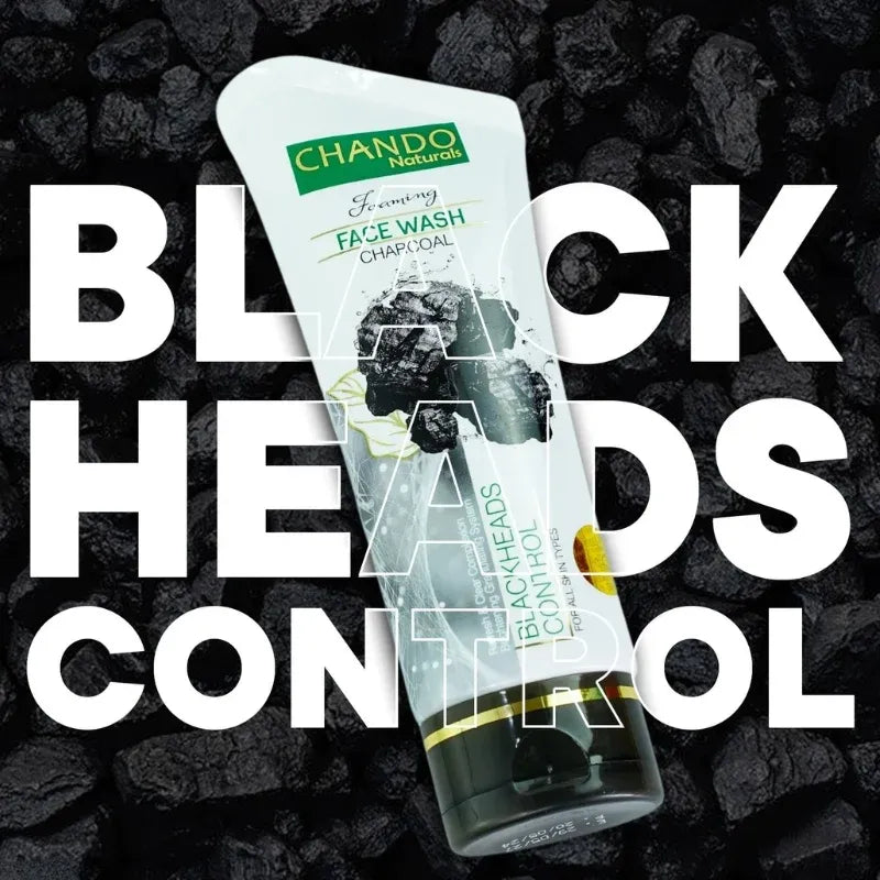CHANDO Naturals Foaming Face Wash Charcoal – Deep Cleansing & Blackhead Control