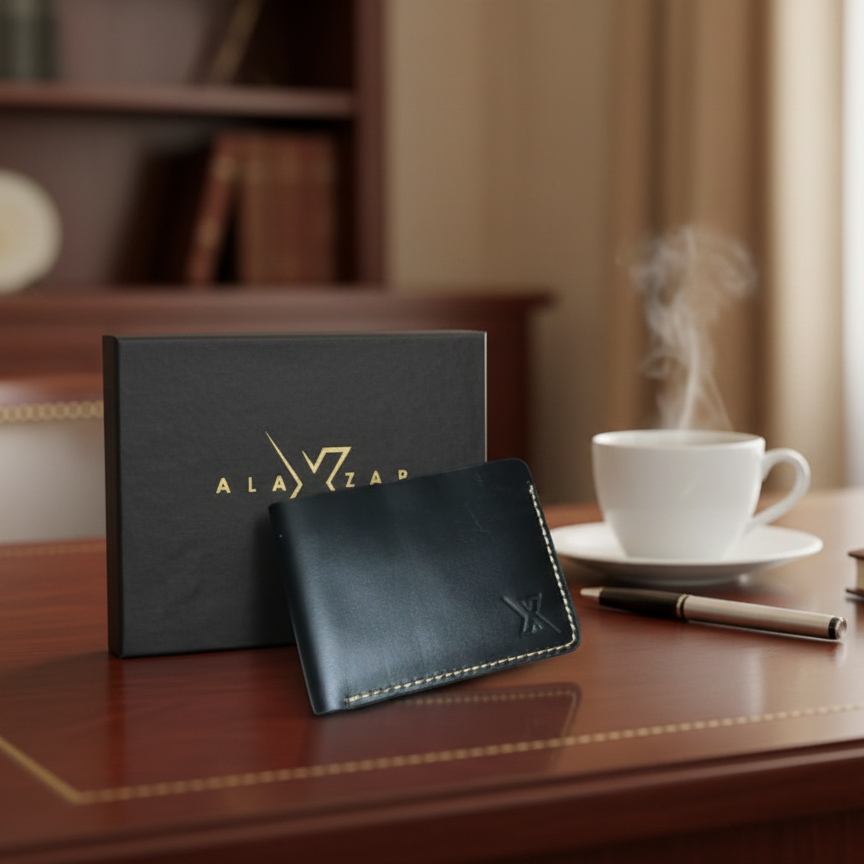 Men’s Rugged Leather Wallet | Black Cow Leather | Durable & Stylish | Premium Quality