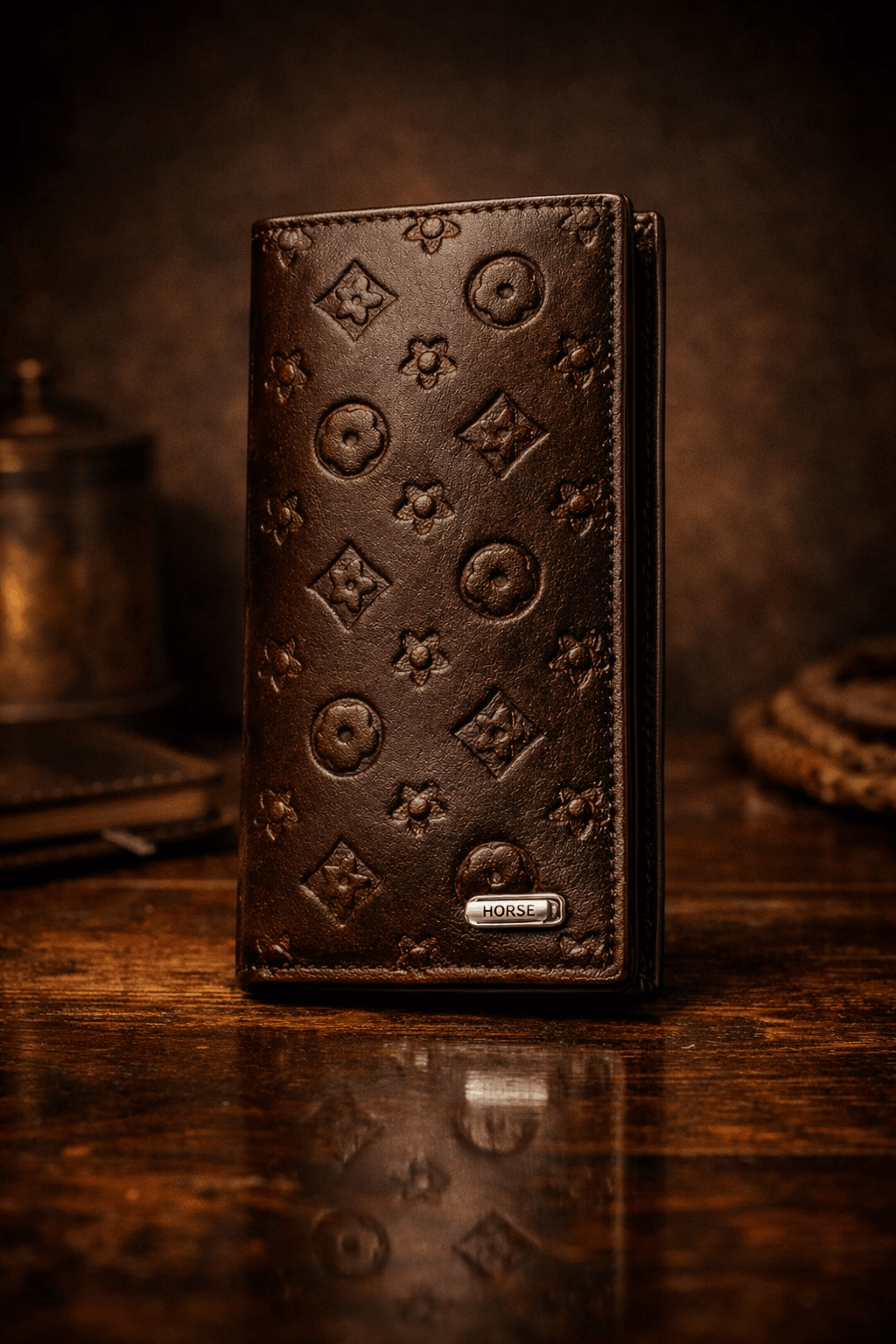 New Design Long Wallet for Men & Women | 12 Card Slots | Half Zip Pocket  - Black